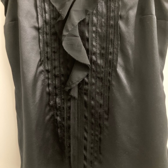 Black silk sleeveless top, NEW - Picture 2 of 4